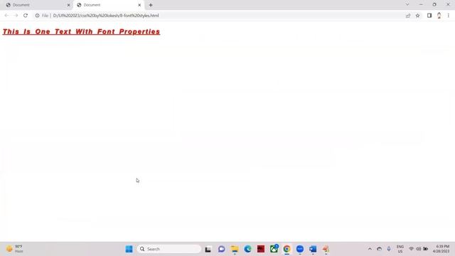 CSS - Font properties - Java full stack by lokesh jammugani 2023 april