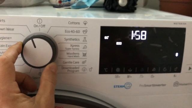 How to use the washing machine BEKO WUE 7636 X0A, How to choose the washing program Review & Demons
