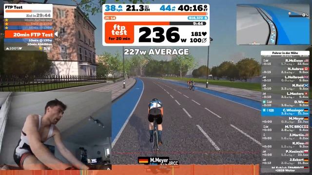 Zwift FTP Test | Indoor cycling [London/Tacx Neo 2 Smart] @Zwift