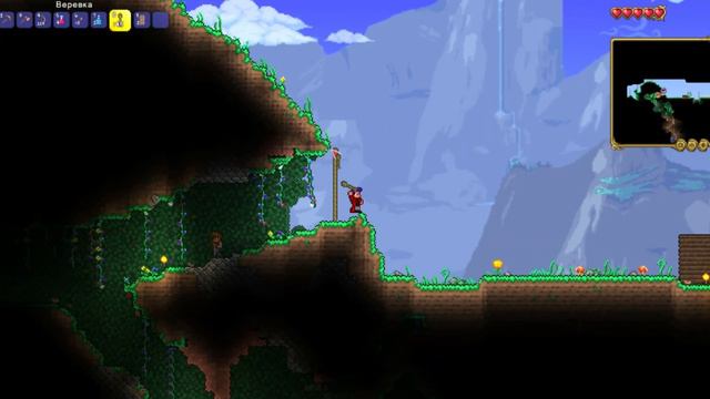 1 День Terraria Шахтёр