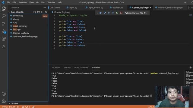 Pemrograman Python Untuk Pemula - 14.Operator Logika