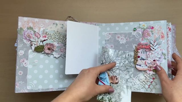Видеообзор альбома для девочки. Scrapbooking. Скрапбукинг