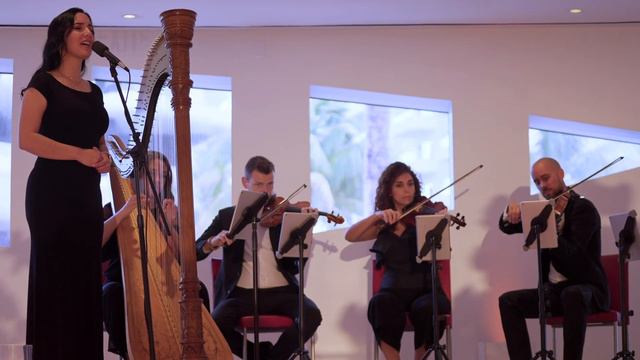 Can't Help Falling in Love - string quartet + harp + singer
