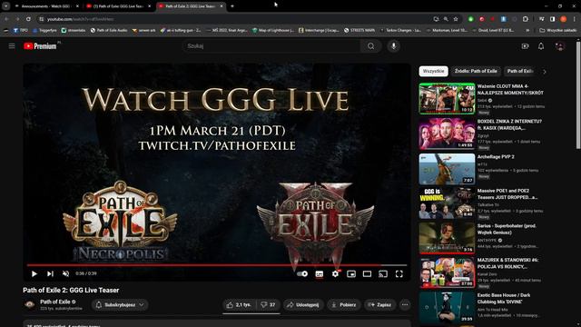 [PoE] Data Ligi 3.24!!  Zapowiedź 3.24 + PoE2!!