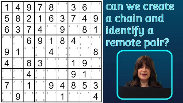 Lesson #14: Remote Pairs Sudoku Chain Strategy