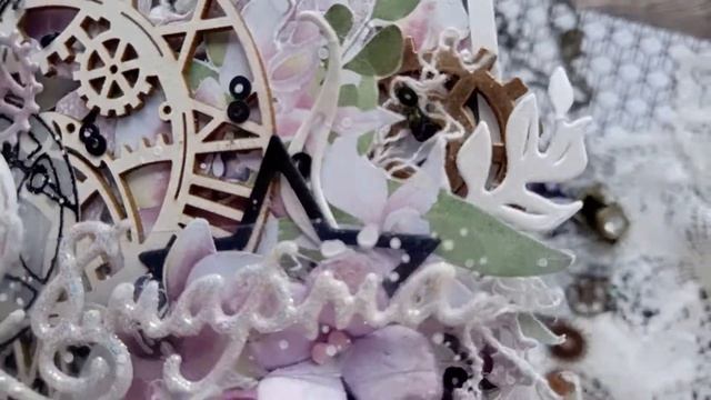 Видеообзор женской открытки / Скрапбукинг