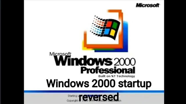 Wait this is a fake Windows Whistler startup