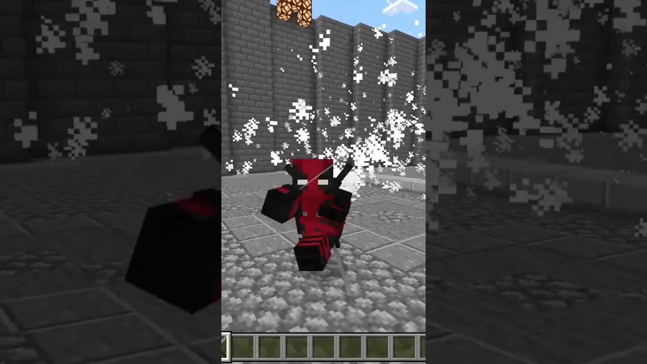 Дедпул и Росомаха в майнкрафт пе мод #minecraft #дэдпулиросомаха #марвел