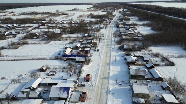 [4K] Село Сюзюм, Кузнецкий район (21.01.2023)