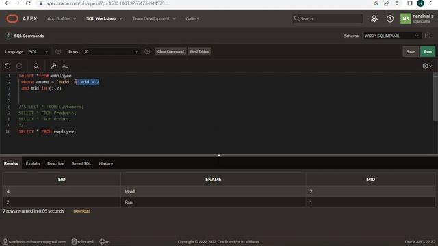 SQL Tutorial: Comments in Tamil