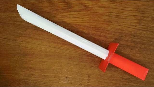 How To Make a Paper Samurai sword - Easy Tutorial