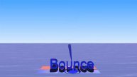 Bounce Metronome Pro - 3D words "Bounce Metronome Pro" bouncing in 3/4 conducting pattern