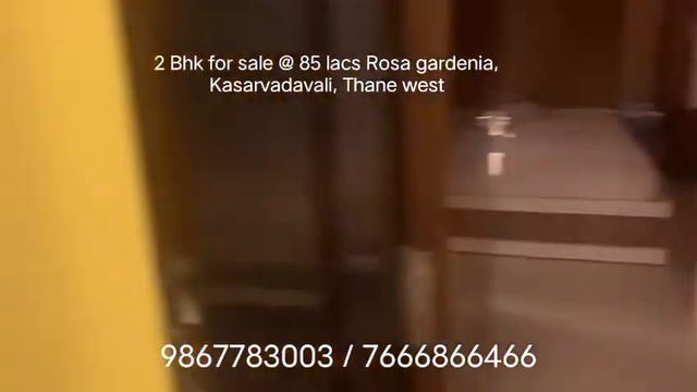 2 Bhk for sale @ 85 lacs Rosa gardenia, kasarvadavali #flatforsale #gbroad #sale #thaneproperties