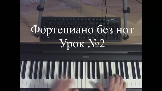 Фортепиано без нот. Урок№2.