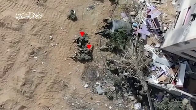 #АльКассам сброс с дрона в сторону пехоты противника на оси "Нецарим". #израиль