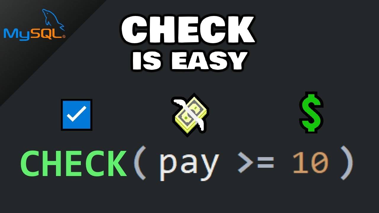Урок №11: MySQL ПРОВЕРИТЬ ограничение очень просто