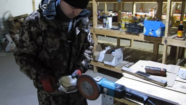 Полировка алюминиевой фляжки