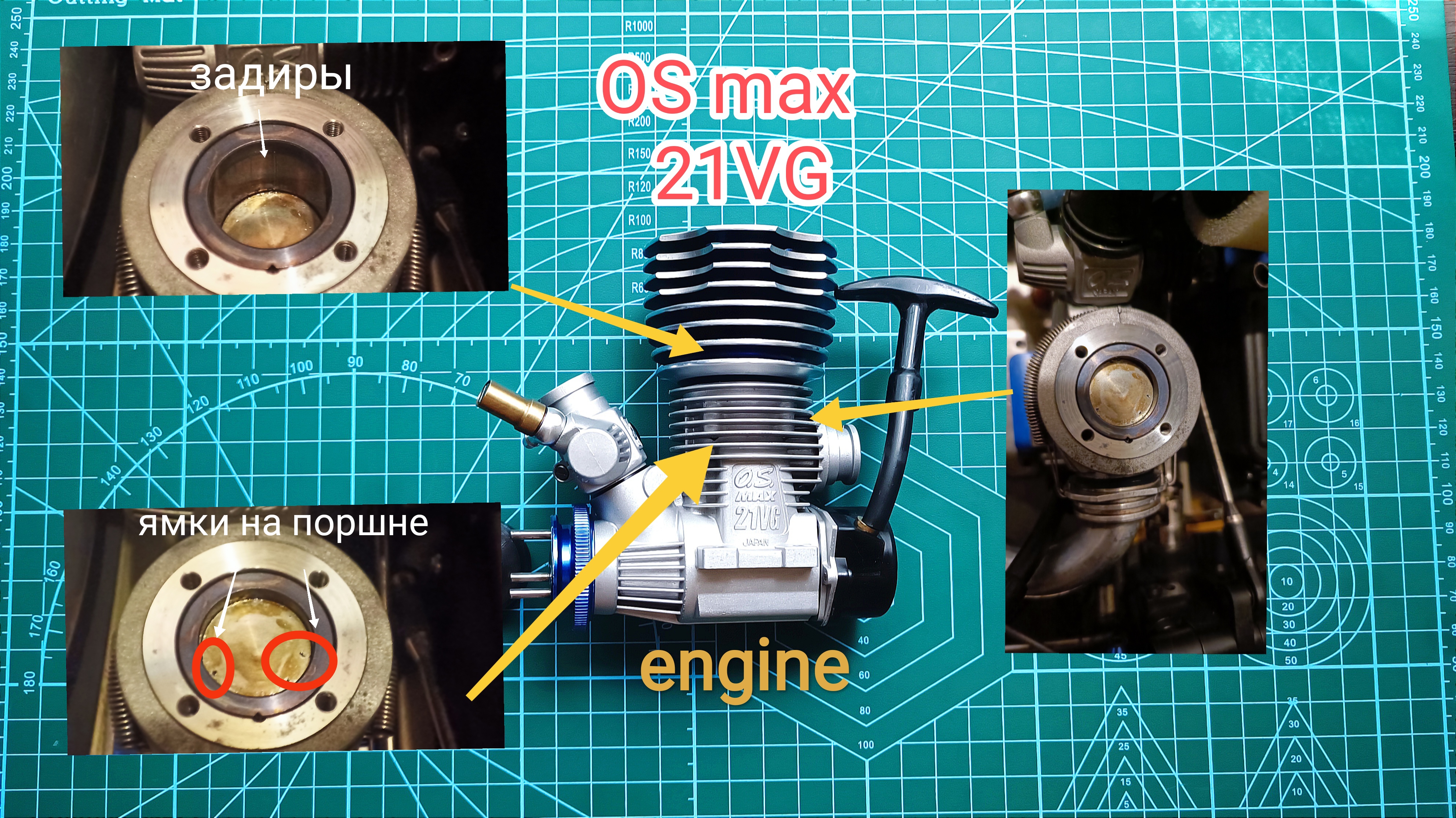 OS MAX 21-VG Engine Rebuild.