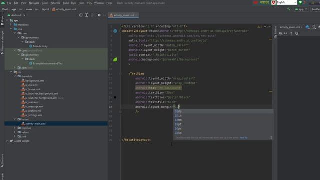 Modern Dashboard UI design in android studio