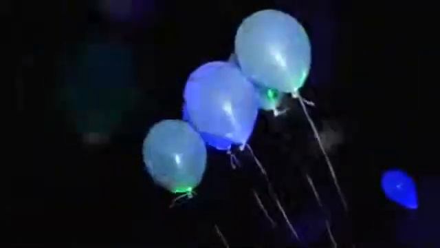 Светодиодные шары на свадьбе в Киеве