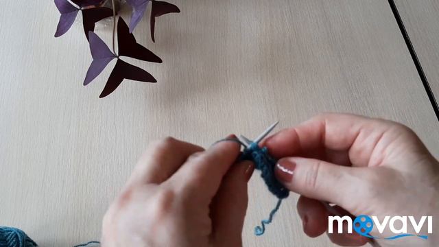 МК Узор спицами Домик. В главной роли Муха ! 