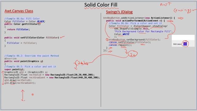 Shape Fill | Part 4 - Solid Color Fill | Java2D Tutorial #16