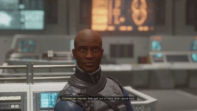 Speak to Commander Ikande in the Operations Center Starfield