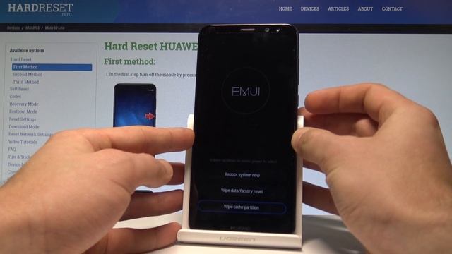 How to Wipe Cache Partition in HUAWEI Mate 10 Lite |HardReset.info