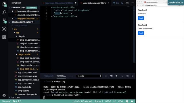 Angular Components In Depth 10 - Handling click events