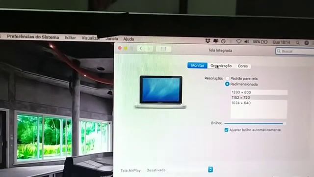 Como espelhar a tela no Mac book pro