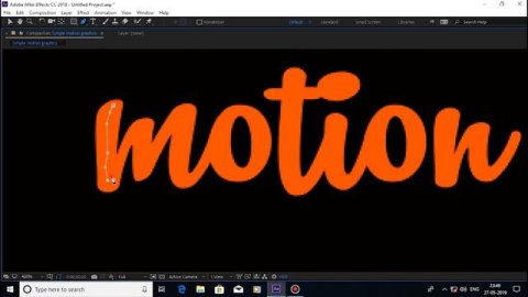 Simple Text Animation in After effects | After Effects Tutorial - Writing and Masking