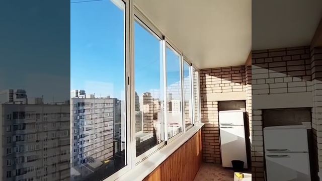 Остекление раздвижное холодное в Москве. Отделка балкона м. Беларусская. Ремонт балкона.