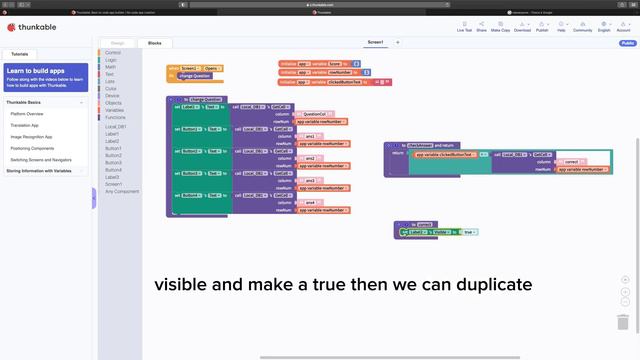 How to make Quiz App in Thunkable?.