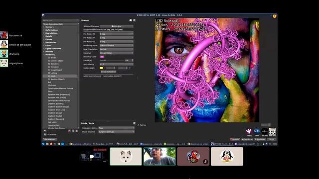 discussion autour de G'MIC avec David Tschumperlé sur DISCORD "Les amis du libre"