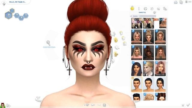 The Sims 4: CREATE A SIM | VAMPIRE BADDIE + FULL CC LIST & SIM DOWNLOAD