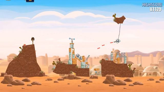 Angry Birds Star Wars Level 1-25 Tatooine. 3 stars