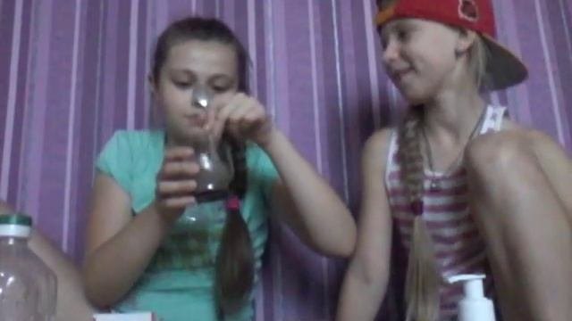 Опыт уксус+сода+жидкое мыло