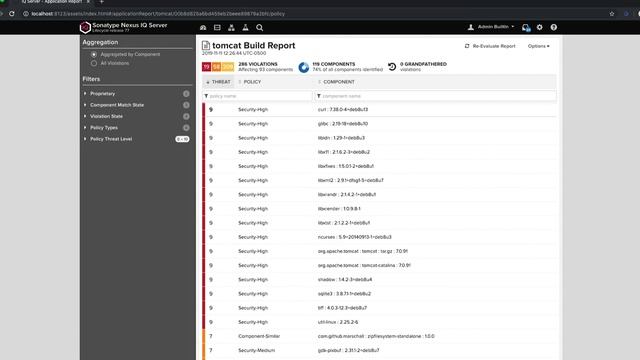 Nexus Lifecycle: Container Vulnerability Management with Clair