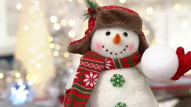 Set of 2 Fabric Christmas Figures with Extendable Legs by Valerie on QVC