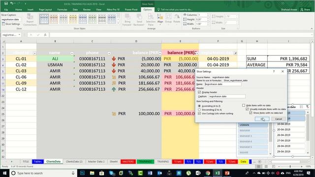 EXCEL 2019 Best Training Series in Urdu / Hindi - Lecture 3