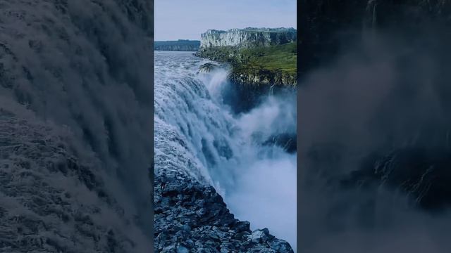 Водопад Деттифосс на северо-востоке Исландии является самым мощным водопадом Европы.