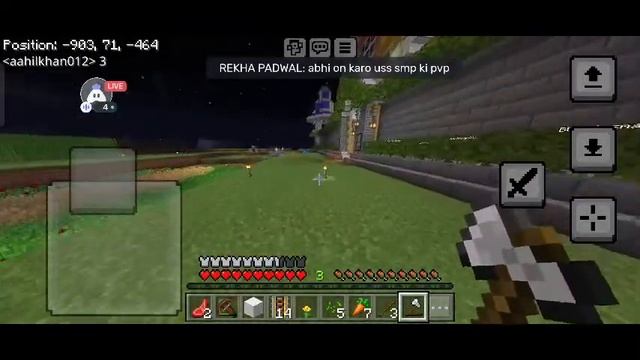 minecraft pocket And Java live smp | noobuddies smp | Minecraft java+pe