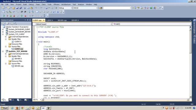 C++ Socket Programming - Introduction - Part 2 of 2