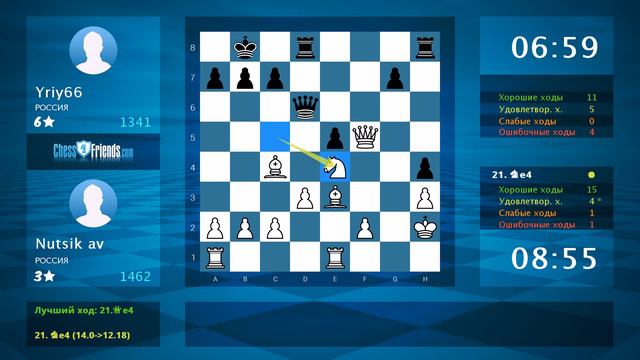 Chess Game Analysis: Nutsik av - Yriy66 : 1-0 (By ChessFriends.com)