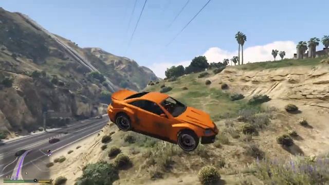 Кувырок с переворотом в Grand Theft Auto V