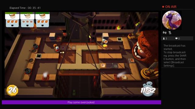 Overcooked ps4 Co op final stages.what not to do!.faillllsss. funny
