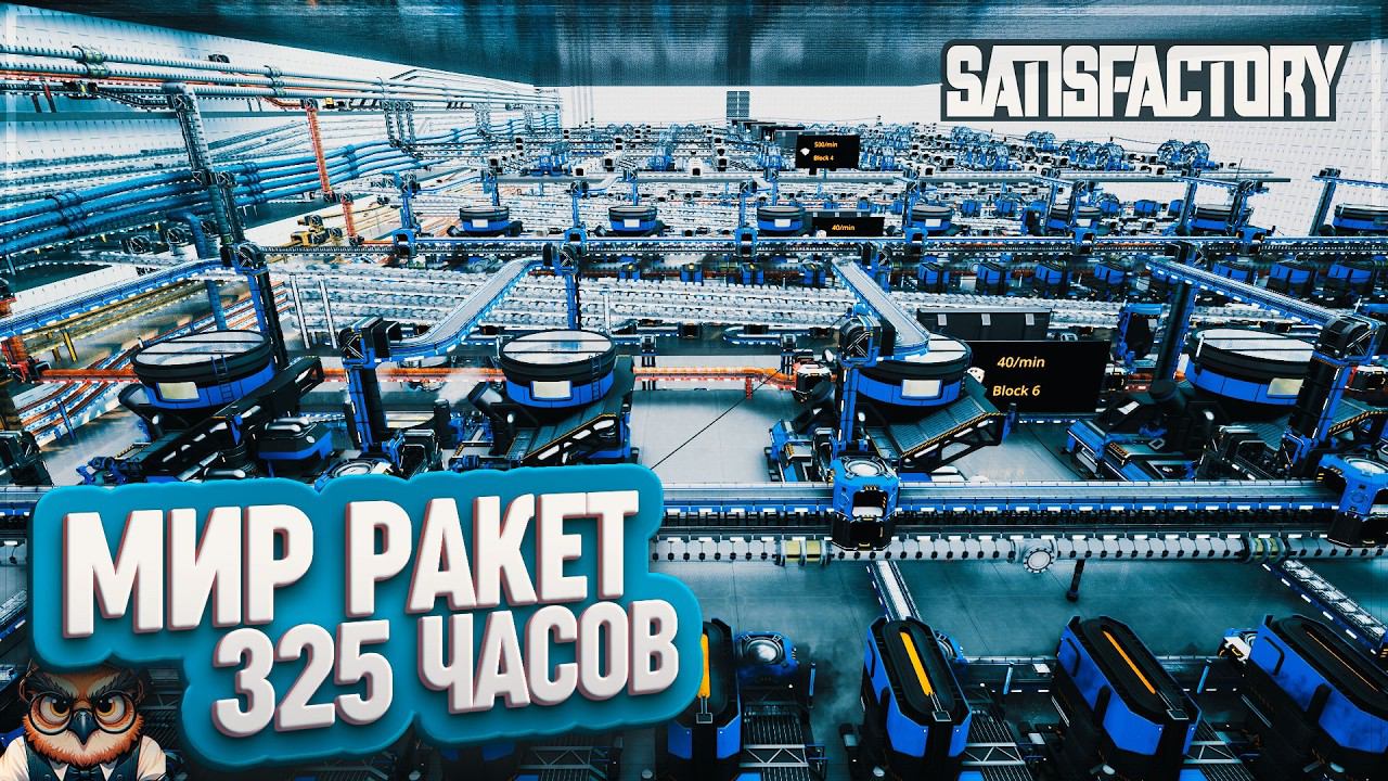 МИР РАКЕТ | 325 ЧАСОВ | #SATISFACTORY: ОБЗОРЫ ЗАВОДОВ \ 203