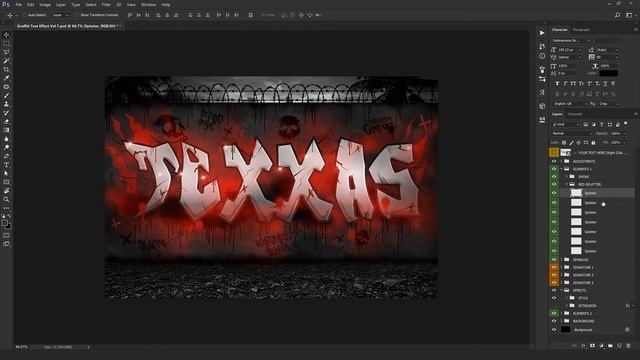 Photoshop Graffiti Text Effect