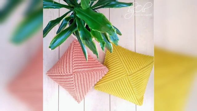 Мои вязанные подушки за шесть лет . 31 идея! _ My knitted pillows for six years. 31 ideas!