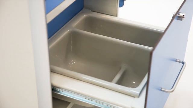 Тумба прикроватная двухсторонняя медицинская МЕТ